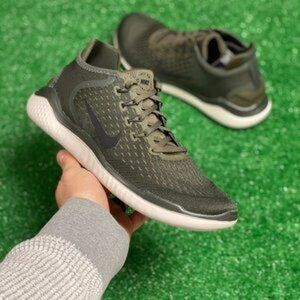 Nike Free Rn 2018 Low Mens Running Shoes Green 942836-300 NEW Multi Sz